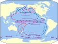Pacific surface currents (in Russian)