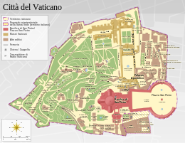 Città del Vaticano - Mappa