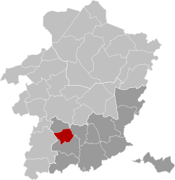 Ligging van Wellen in die provinsie Limburg