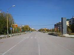 Zavodskaya Street in Mokhsogollokh