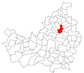 Location in Cluj County