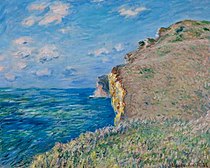 Claude Monet, La Falaise à Fécamp, 1881, Aberdeen Art Gallery