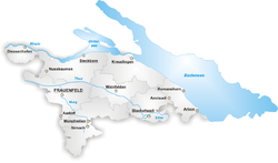 Map of the Canton of Thurgau