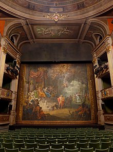 Sala del teatro Chambéry con il sipario di Orfeo (2018)