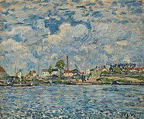 Alfred Sisley, La Seine au Point du jour, 1877, Modern sanat müzesi André Malraux - MuMa, Le Havre