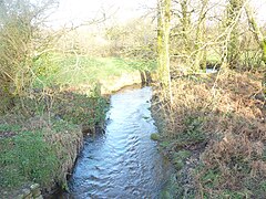 L'Odet près d'Hindréau (pont de la D6, limite communale entre Laz et Leuhan)