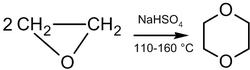 Synthesis of dioxane