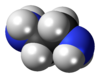 Spacefill model of ethylenediamine