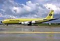 A German Cargo Boeing 707 at Hamburg Airport in 1985.