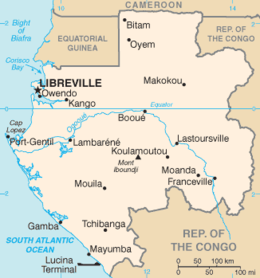 Gabon - Mappa