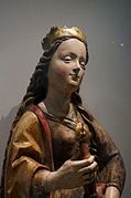 Figure d'un retable Sainte Catherine.