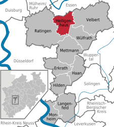 Heiligenhaus – Mappa