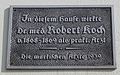 Plaque / Gedenktafel Robert Koch