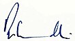 Signature de Rajiv Gandhiराजीव गांधी