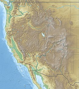 Mappa di localizzazione: Stati Uniti d'America occidentali