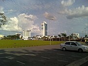 Wisma Sanyan as seen from the waterfront.