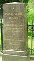 Grabstätte mit Grabmal der Komponistin Fanny Hensel, geborene Mendelssohn, auf dem Friedhof I der Dreifaltigkeitsgemeinde