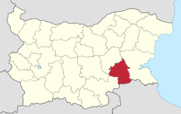 Distretto di Jambol – Localizzazione