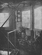 Führerstand der Elektrolokomotive RA 362 der Veltlinbahn, 1904