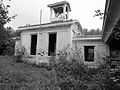 Chevalement de la fosse no 13 bis des mines de Lens dite « Félix Bollaert », et son bâtiment.