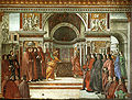 Domenico Ghirlandaio: De aankondiging aan Zacharias