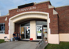 Gym shelter on May 5, 2007, the day after an F5 tornado devastated neighboring Greensburg