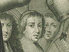 Portrait présumé de Bossuet dans l'Almanach royal officiel de 1671.