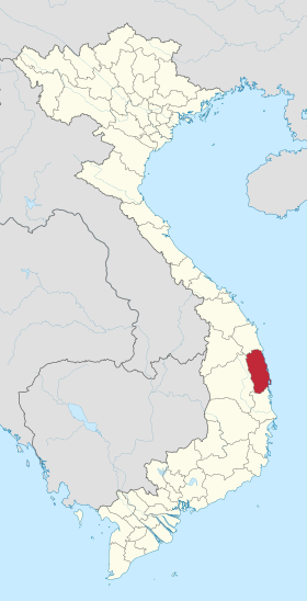 Vị trí tỉnh Bình Định trên bản đồ Việt Nam