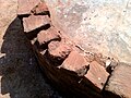 Bricks on a votive stupa at Bavikonda