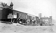 Thumbnail for File:Businesses in temporary buildings on 3rd Ave, looking south from James St, aftermath of the Seattle Fire of June 6, 1889 (SEATTLE 2701).jpg