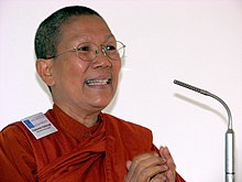 Buddhist thai nun