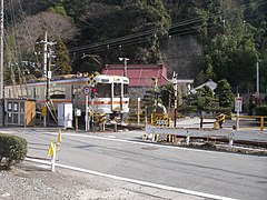 Bahnübergahng an der Minobu-Linie