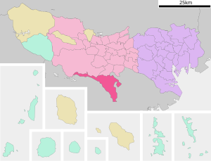 Lage Machidas in der Präfektur