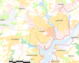 Mapa obce Lorient