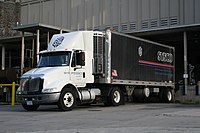 A CE300 school bus made by IC Corporation transporting Houston ISD students