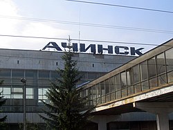 Nhà ga Achinsk trên tuyến đường sắt xuyên Xibia