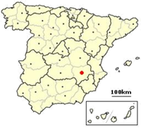 Situo de Albacete en Hispanio