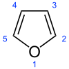 Skeletal formula showing numbering convention