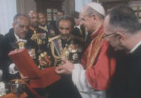 Selassie com o Papa Paulo VI, 1970