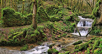 L'ancienne tuilerie et sa cascade.