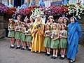 Image 11Lady of Cornwall and flower girls at the 2007 Gorseth (Penzance) (from Culture of Cornwall)