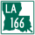 Louisiana Highway 166 marker
