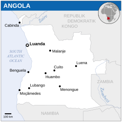 Lokasi Angola