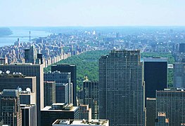 Central Park desde un edificio.