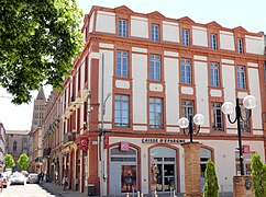 Immeuble de la Rue de la Comédie typique de Montauban.