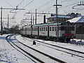 Trenordで使用されるALn668.1000およびLn664.1400の3両編成、パヴィーア駅、2012年