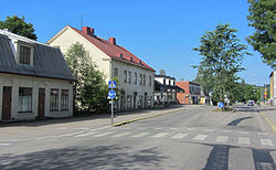 Road Helsingintie in town centre