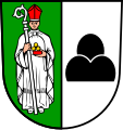Wappen von Elzach mit schwebendem Dreiberg