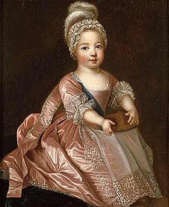 Portrait de Louis XV enfant (vers 1712), Pierre Gobert, huile sur toile (45 × 36,2 cm), fondation Yannick et Ben Jakober (es), Alcúdia (Majorque).