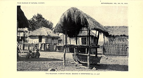 Kalangan spirit house, Itneg people (1922, Philippines)